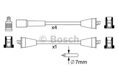 Комплект проводов зажигания BOSCH купить