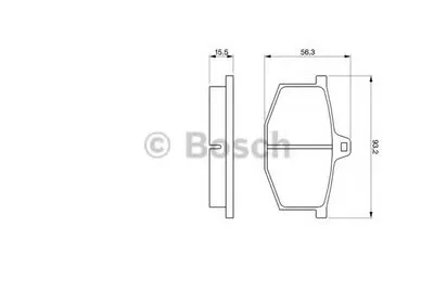 Комплект тормозных колодок, дисковый тормоз BOSCH купить