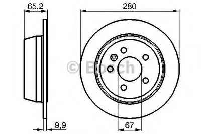 Тормозной диск BOSCH купить