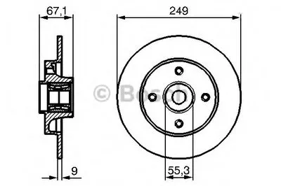 Тормозной диск BOSCH купить