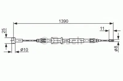 Трос, стояночная тормозная система BOSCH купить