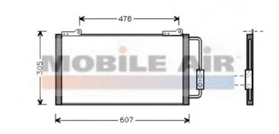 Конденсатор, кондиционер VAN WEZEL купить