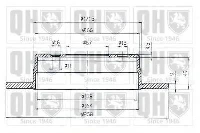 Тормозной диск QUINTON HAZELL купить