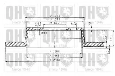 Тормозной диск QUINTON HAZELL купить