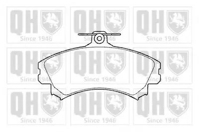 Комплект тормозных колодок, дисковый тормоз QUINTON HAZELL купить