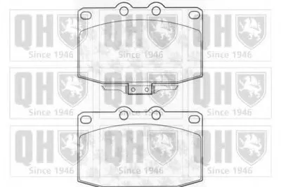 Комплект тормозных колодок, дисковый тормоз QUINTON HAZELL купить