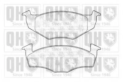 Комплект тормозных колодок, дисковый тормоз QUINTON HAZELL купить