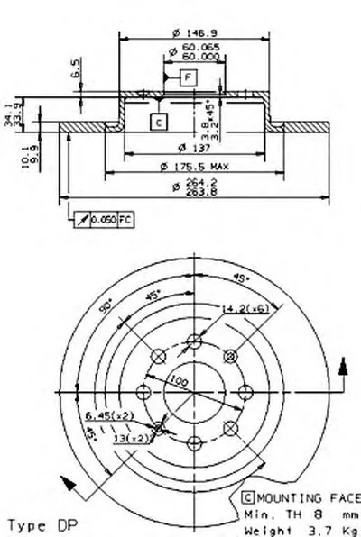 Тормозной диск AP купить