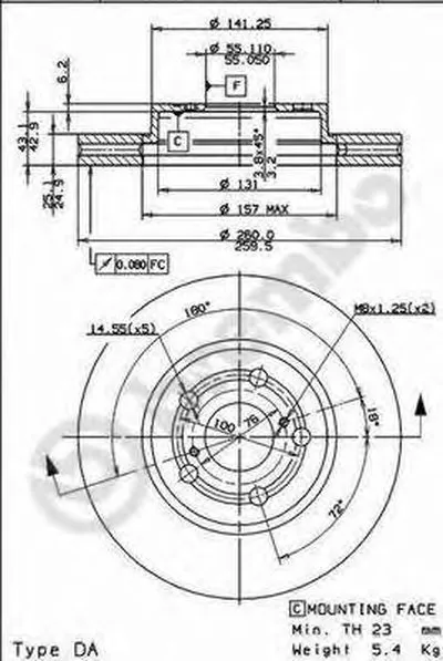 Тормозной диск BREMBO купить