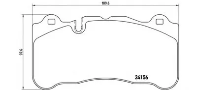 Комплект тормозных колодок, дисковый тормоз BREMBO купить