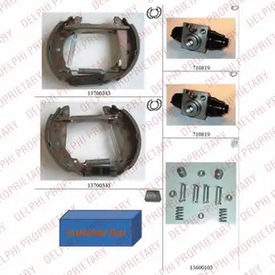 Комплект тормозных колодок DELPHI купить
