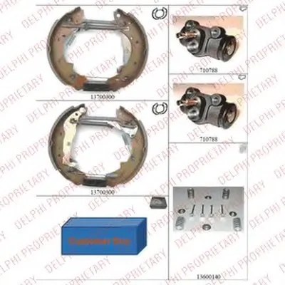 Комплект тормозных колодок DELPHI купить