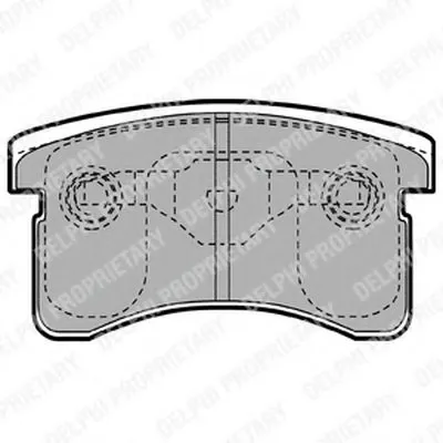 Комплект тормозных колодок, дисковый тормоз DELPHI купить