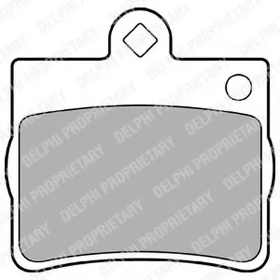 Комплект тормозных колодок, дисковый тормоз DELPHI купить