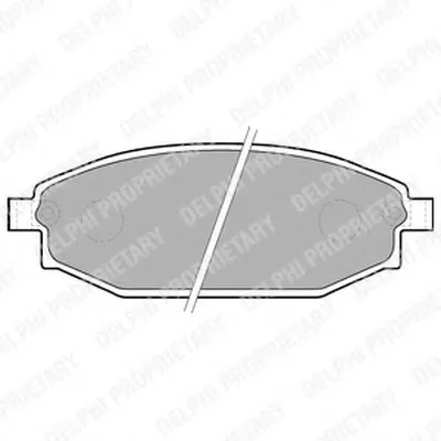 Комплект тормозных колодок, дисковый тормоз DELPHI купить