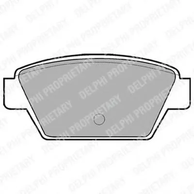 Комплект тормозных колодок, дисковый тормоз DELPHI купить