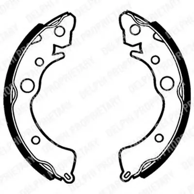 Комплект тормозных колодок DELPHI купить