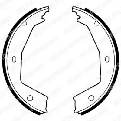 Комплект тормозных колодок, стояночная тормозная система DELPHI купить