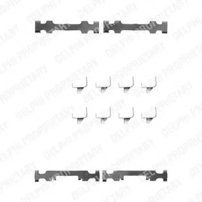 Комплектующие, колодки дискового тормоза DELPHI купить