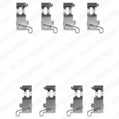 Комплектующие, колодки дискового тормоза DELPHI купить