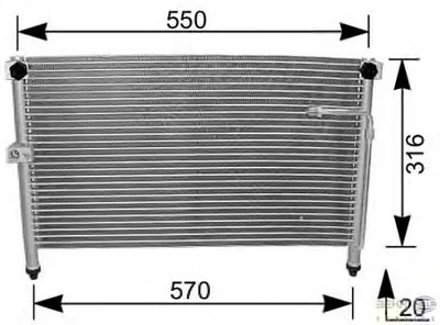 Конденсатор, кондиционер BEHR HELLA SERVICE купить