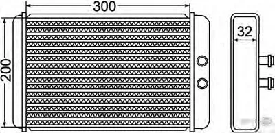 Теплообменник, отопление салона BEHR HELLA SERVICE купить