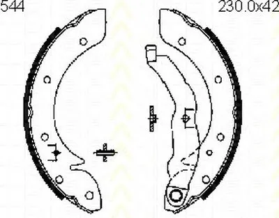 Комплект тормозных колодок TRISCAN купить