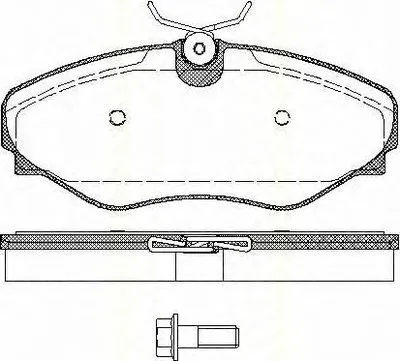 Комплект тормозных колодок, дисковый тормоз TRISCAN купить