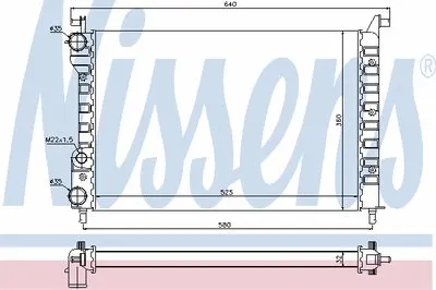 Радиатор, охлаждение двигателя NISSENS купить