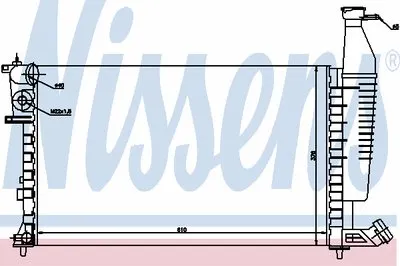 Радиатор, охлаждение двигателя NISSENS купить