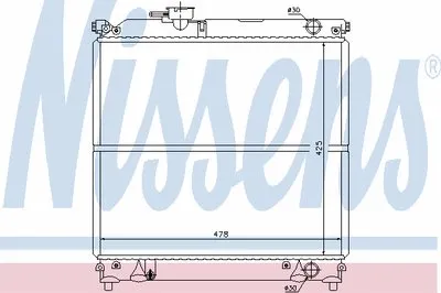 Радиатор, охлаждение двигателя NISSENS купить