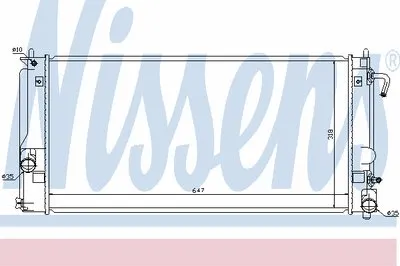 Радиатор, охлаждение двигателя NISSENS купить