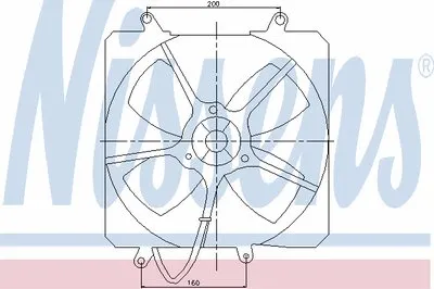 Вентилятор, охлаждение двигателя NISSENS купить