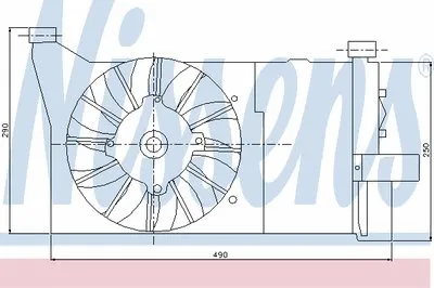 Вентилятор, охлаждение двигателя NISSENS купить
