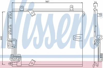 Конденсатор, кондиционер NISSENS купить
