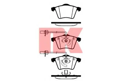 Комплект тормозных колодок, дисковый тормоз NK купить
