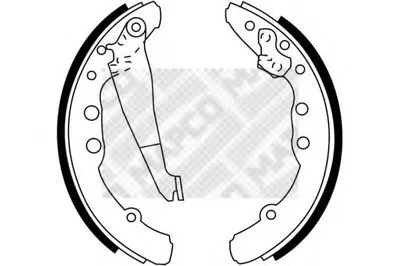 Комплект тормозных колодок MAPCO купить