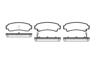 Комплект тормозных колодок, дисковый тормоз REMSA купить