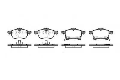 Комплект тормозных колодок, дисковый тормоз REMSA купить