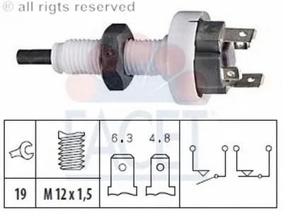 Выключатель фонаря сигнала торможения FACET купить