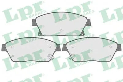 Комплект тормозных колодок, дисковый тормоз LPR купить