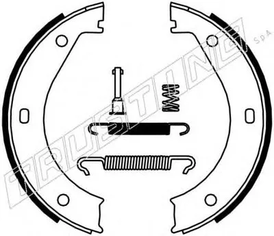 Комплект тормозных колодок, стояночная тормозная система TRUSTING купить