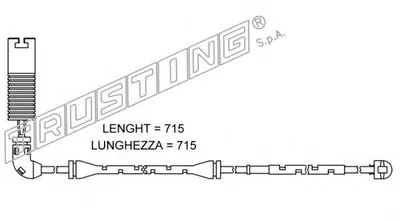 Сигнализатор, износ тормозных колодок TRUSTING купить