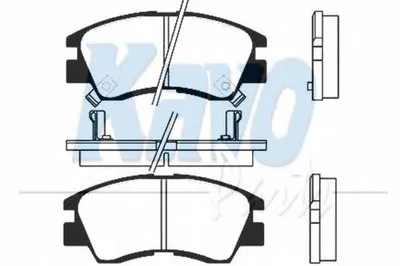 Комплект тормозных колодок, дисковый тормоз MK KASHIYAMA KAVO PARTS купить