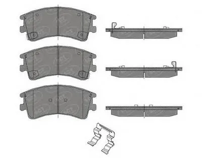 Комплект тормозных колодок, дисковый тормоз SCT Germany купить