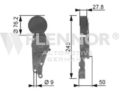 Натяжная планка, поликлиновой ремень FLENNOR купить