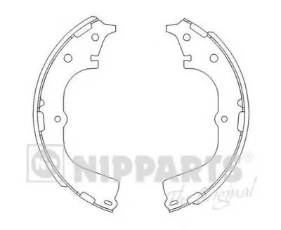 Комплект тормозных колодок NIPPARTS купить