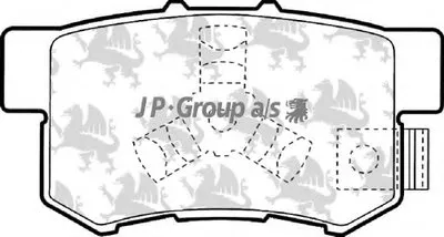 Комплект тормозных колодок, дисковый тормоз QH JP GROUP купить