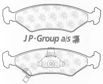 Комплект тормозных колодок, дисковый тормоз QH JP GROUP купить