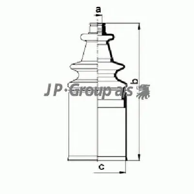 Комплект пылника, приводной вал QH JP GROUP купить